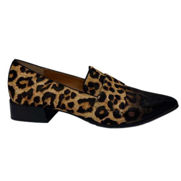 Franco Sarto Shoes - Franco Sarto Cow Hair Dyed Animal Print Pointed Loafers - Women's Size 8